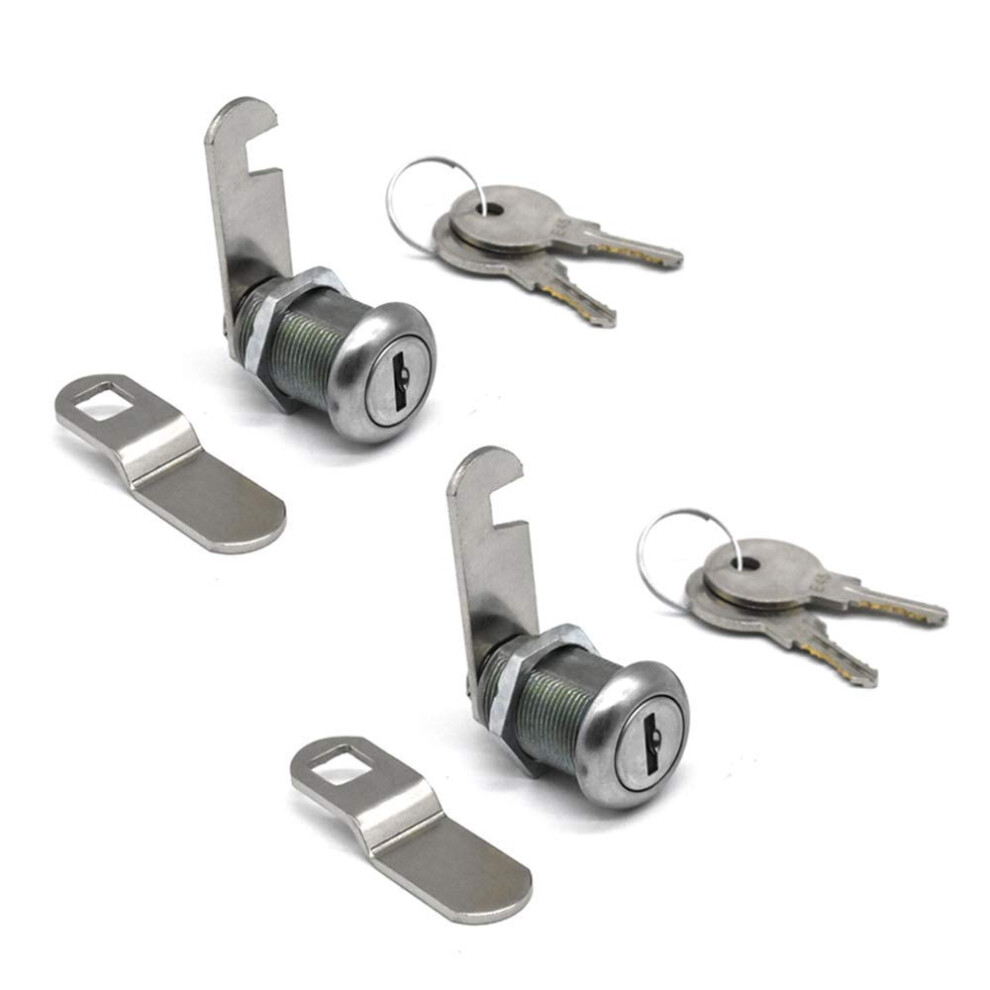 2Pcs 7/8"""" Cabinet Cam Locks For Truck Pickup Tool Box Vending Machine Drawer Mailbox Atm Locks Replacement 786118470286