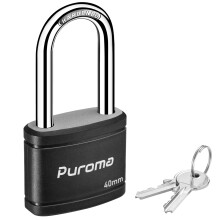 Calange de cles de Puroma avec 2 cles de la memeuro de 1,8 pouce verrouillage de 40 mm de serrure lourde pour la clture de la clture de la barr