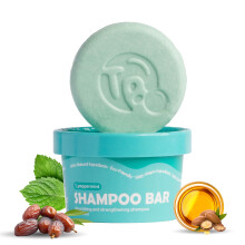 Tree Bottle Shampoo Bar - Peppermint Essential Oils + Biotin Castor Oil & Batana oil for Volumizing Nourishing and Strengthening - Organic & Pl
