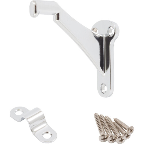 Soporte de pasamanos resistente de Stone Harbor Hardware, cromo pulido 2