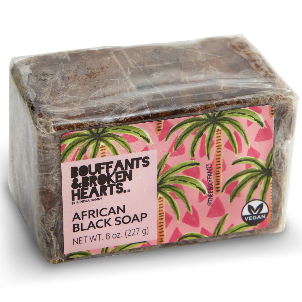 Ashanti Naturals Black Authentic African Soap Bar | Cleansing And Nourishing African Soap Bar| Acne Bar Soap With Shea Butter And Coconut Oil (8