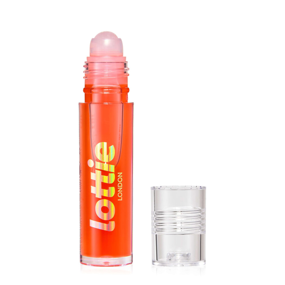 Lottie London Roller Glaze in O.J.  color changing nourishing lip oil which adapts to the natural pH in your lips