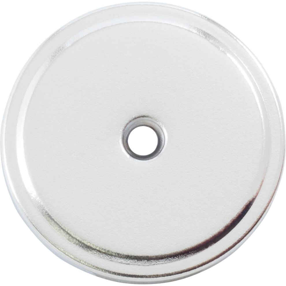 Plaque arri   re pour bouton de porte de placard pliante Stone Harbor Hardware, 4,4 cm, chrome poli