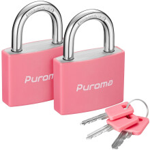 Puroma Lock Kulcsos lakat 2 csomagos alumnium zrak 3 kulccsal 1,1 hvelykes zrhat zrhat 43 mm-es kis lakatok kapukertshez, fszerhez Szerszm