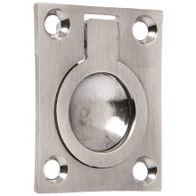 Deltana FRP175U15A Maniglia ad anello in ottone massiccio da 1 3/4 pollici x 1 3/8 pollici