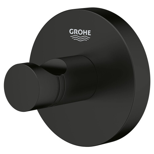 Grohe GROHE 403642431 Essentials Robe Hook  Matte Black 2