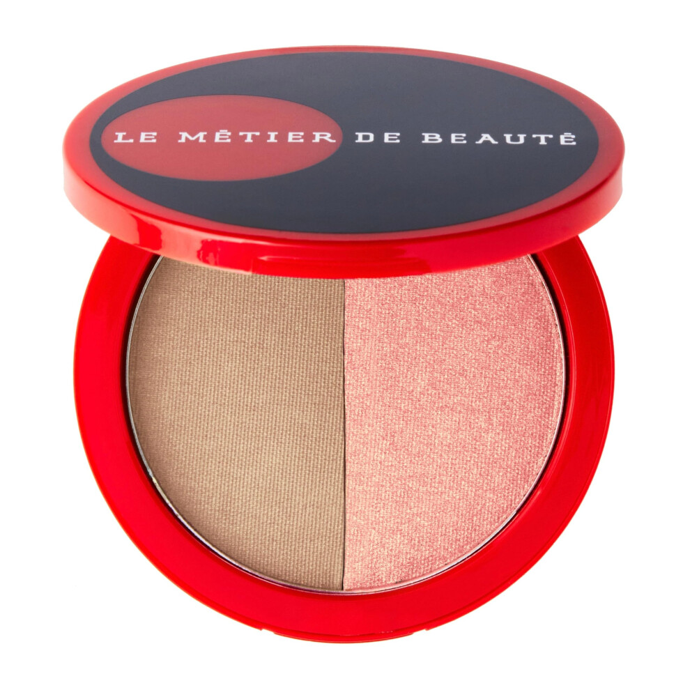 Le Metier De Beaute Metier Blush Bronzer Duo For A Radiant Sun-Kissed Glow Magnetic Compact (Traviata)