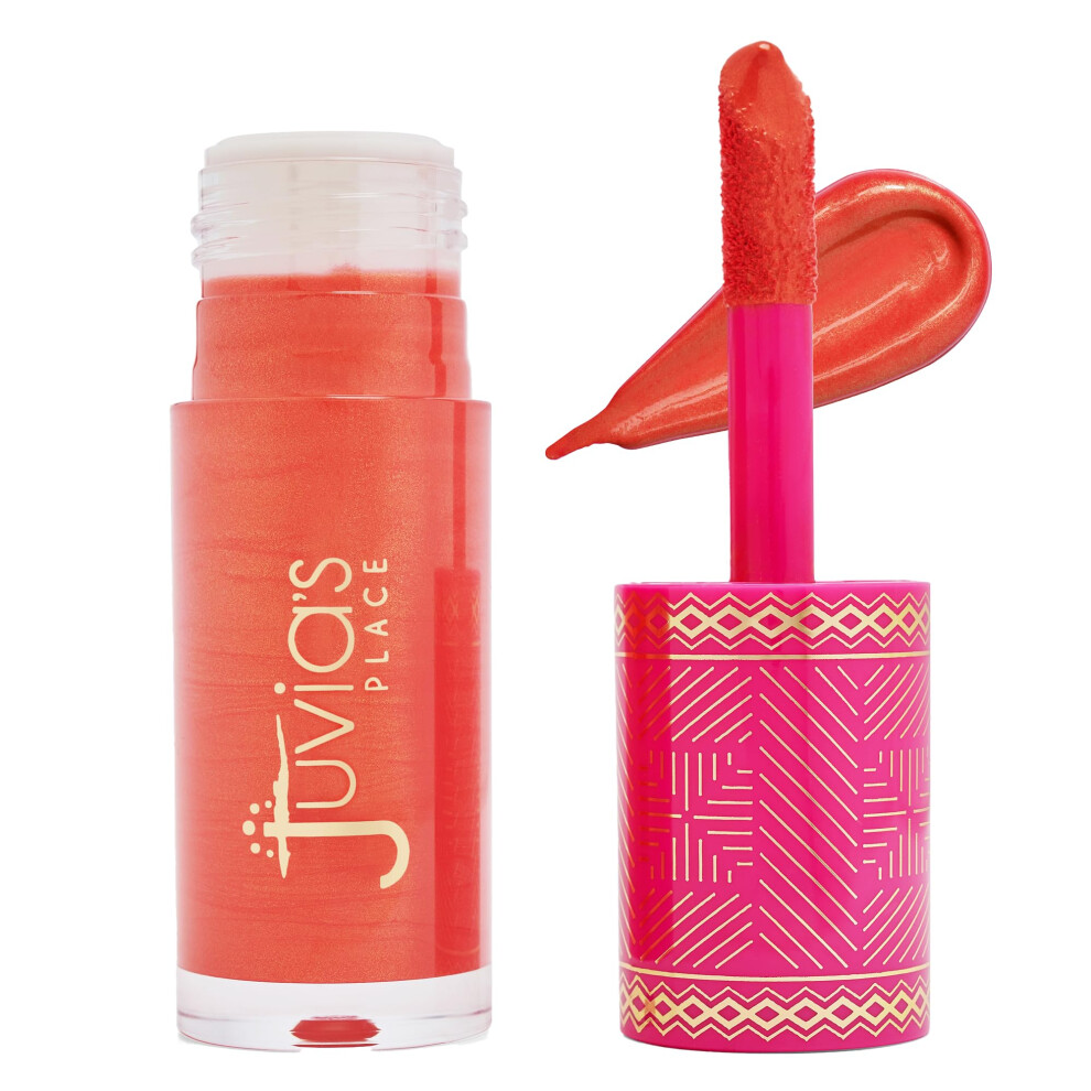 Juvia's Place Blushed Liquid Blushlighter Marigold Glow - Liquid Blush For Cheeks With Luminous Glow Long-Wearing Buildable & Highly-Pigmented Makeu