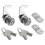 2 Pack Toolbox Lock 5/8"""" Tubular Cam Replacement Lock Hook Cam Keyed Alike with 4 Keys 1