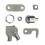 2 Pack Toolbox Lock 5/8"""" Tubular Cam Replacement Lock Hook Cam Keyed Alike with 4 Keys 3