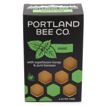 Portland Bee Co. Alle natuurlijke bijenwas en Super Bloom Honey Bar Soap - Mint