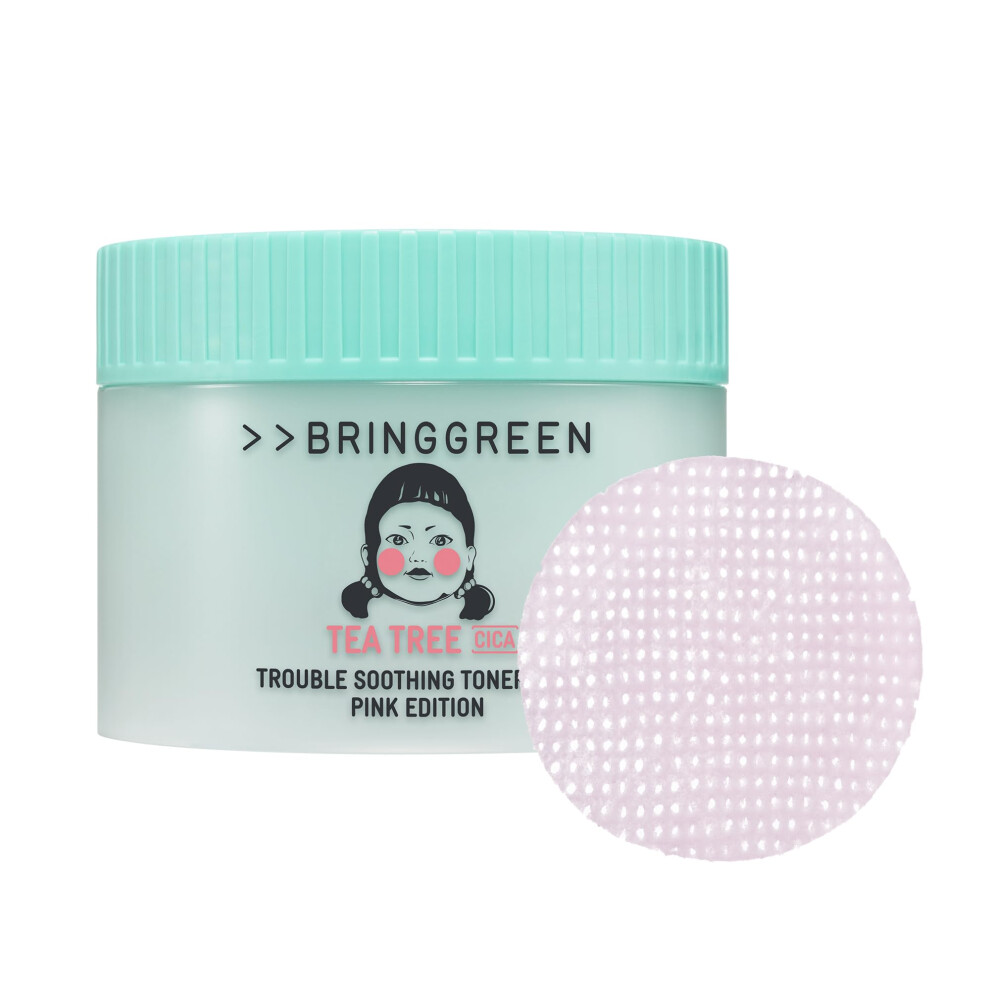 Bring Me The Horizon Pink Bringgreen X Netflix Squid Game Edition Tea Tree Cica Trouble Soothing Toner Pad 90P Edition