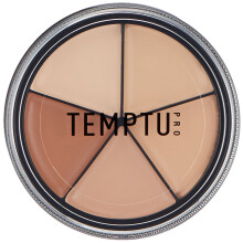 TEMPTU S/B Silikonbaserad Concealer Wheel | 5 naturliga hudtoner fr viktls tckning av rda mrka flckar och missfrgningar