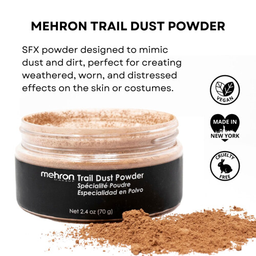 Mehron Makeup Special Effects Poeder (2,4 ounce) (Trail Dust) 1