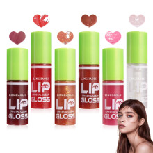 6 Colors Lip Oil Set Big Brush Head Lip Glow Oil Moisturizing Shiny Lip Plumping Lip Gloss Oil Non-sticky Long Lasting Hydrating Tinted Lip Oil for W