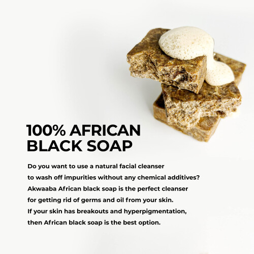 AKWAABA African Black Soap (4oz) (Tea Tree) 2