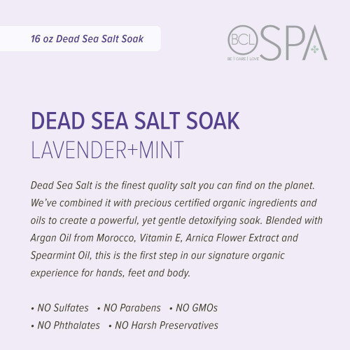 BCL SPA Dode Zee Zoutbad Lavendel + Munt 16 oz 1