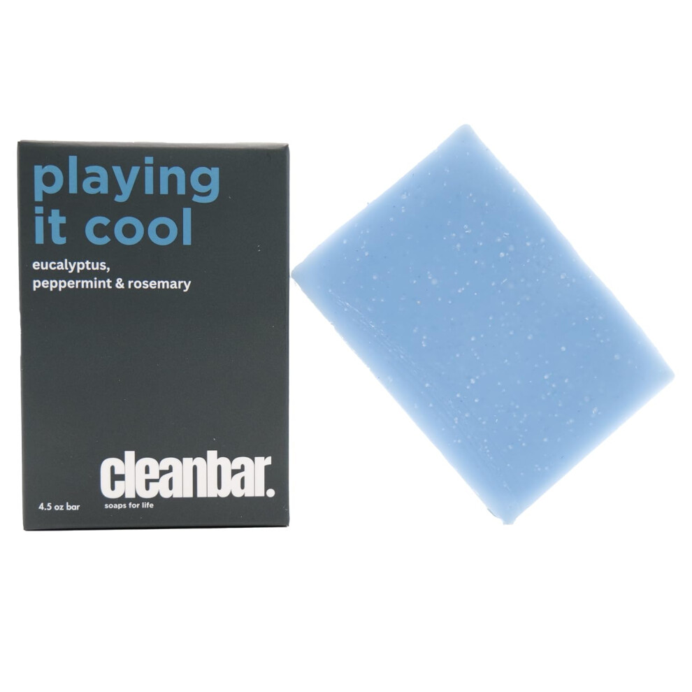 Cleanbar All-Natural Bar Soap - Playing It Cool - Eucalyptus, Peppermint And Rosemary Bar Soap