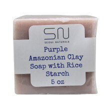Seoul Naturals Paarse Amazone-kleizeep met rijstzetmeel k beauty 5 oz