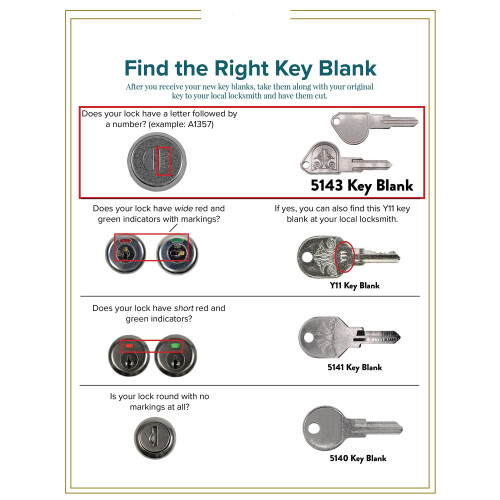 Architectural Mailboxes 5143 Key Blank for High Security Mailbox Lock 2