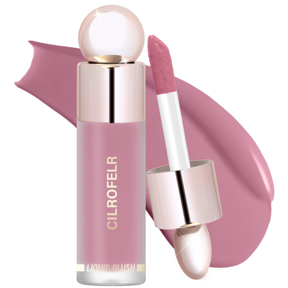 Cilrofelr Cream Dewy Liquid Blush Soft Liquid Blush For Cheek Buildable & Blendable Pigment Lightweight & Smooth Texture Longwear Formula For A So
