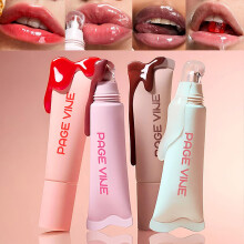 4 Colors Hydrating Jelly Lip Gloss Moisturizing Tinted Lip Balm Long Lasting Waterproof Non-Stick Cup Lip Glaze Set High Shine Mirror Liquid Lipst