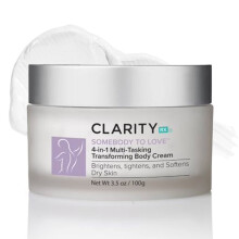 ClarityRx SomeBODY To Love 4-in-1 Anti-Aging Body Cream Natural Plant-Based Moisturizing Lotion for Brightening Tightening & Smoothing Dry Skin (3.