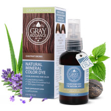 Gray Riddance DIY Natural Mineral Color Dye Kit - 100% Vegan Hair Color Spray for Men & Women - Non-Toxic Ammonia-Free Organic Hypoallergenic