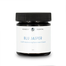 Honestly Essential Blue Jasper Face Moisturizer for Women with SPF | Natural Facial Moisturizing Lotion with Aloe Vera & Jojoba | Hydrating Face Cream