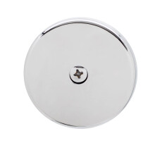 Westbrass 3-1/8"""" Single Hole Overflow Face Plate and Screw Polished Chrome D328-26
