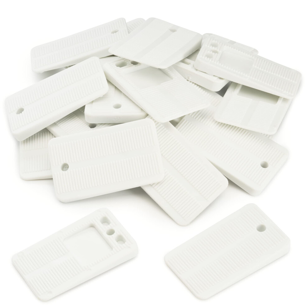 Qualihome Plastic Shims For Leveling - Flexible Plastic Shim - Strong Plastic Wedge Set - Nonslip Furniture Levelers - Multi-Purpose Plastic Wedges T 854606008614