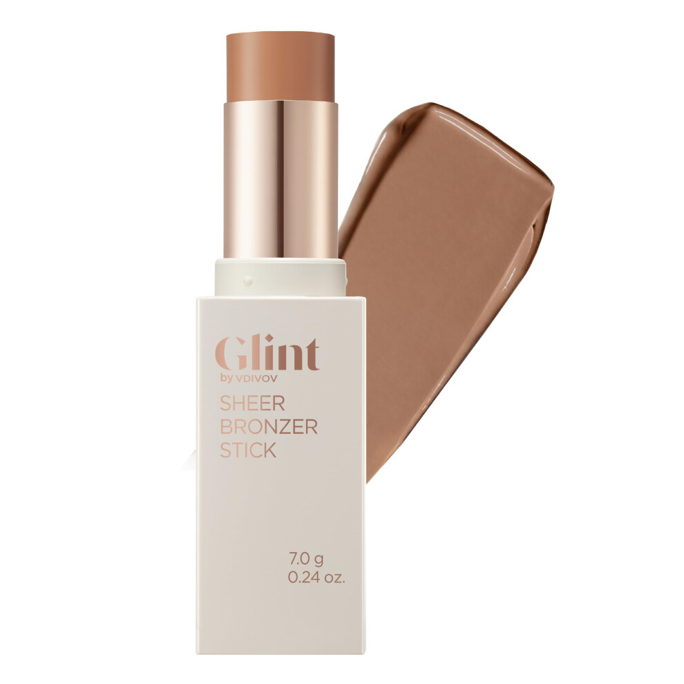 Glint By Vdivov Spring Event Glint Sheer Bronzer Stick (Caramel 0.24Oz) - Creamy Buildable Blendable Formula For Natural Contour Long-Lasting Smooth Versatile Us