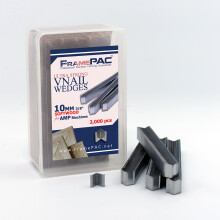 Chiodi a V FramePac per cornici in legno tenero (AMP) 10 mm (3/8 di pollice) [confezione da 3000 chiodi a V impilati] - (per l'uso con chiodatric