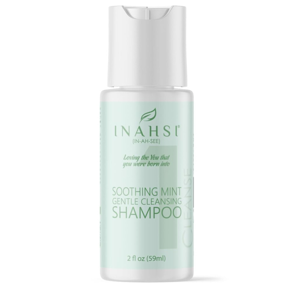 Shampoing nettoyant doux     la menthe apaisante Inahsi | Shampoing pour cheveux boucl   s hommes, femmes et enfants | Produits capillaires pour chev