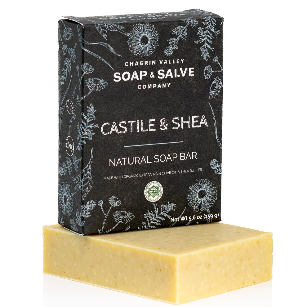 Soap Bubble Soap Chagrin Valley Soap & Salve Organic Natural Soap Bar - Castile & Shea Soap (1)