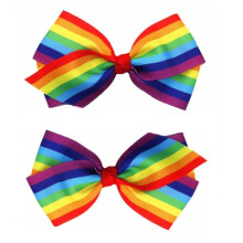 2kpl Rainbow Hiusklipsit Hiusrusetit Naisille Tytφille Sateenkaaret Hiukset Asusteet Pride Day -hiustarvikkeet (4 tuuman sateenkaari) Klipsit ja Barr