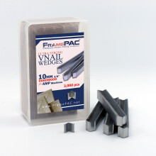 Chiodi a V FramePac per cornici in legno duro (AMP) da 10 mm (3/8 di pollice) [confezione da 3000 chiodi a V impilati] - (per l'uso con chiodatri