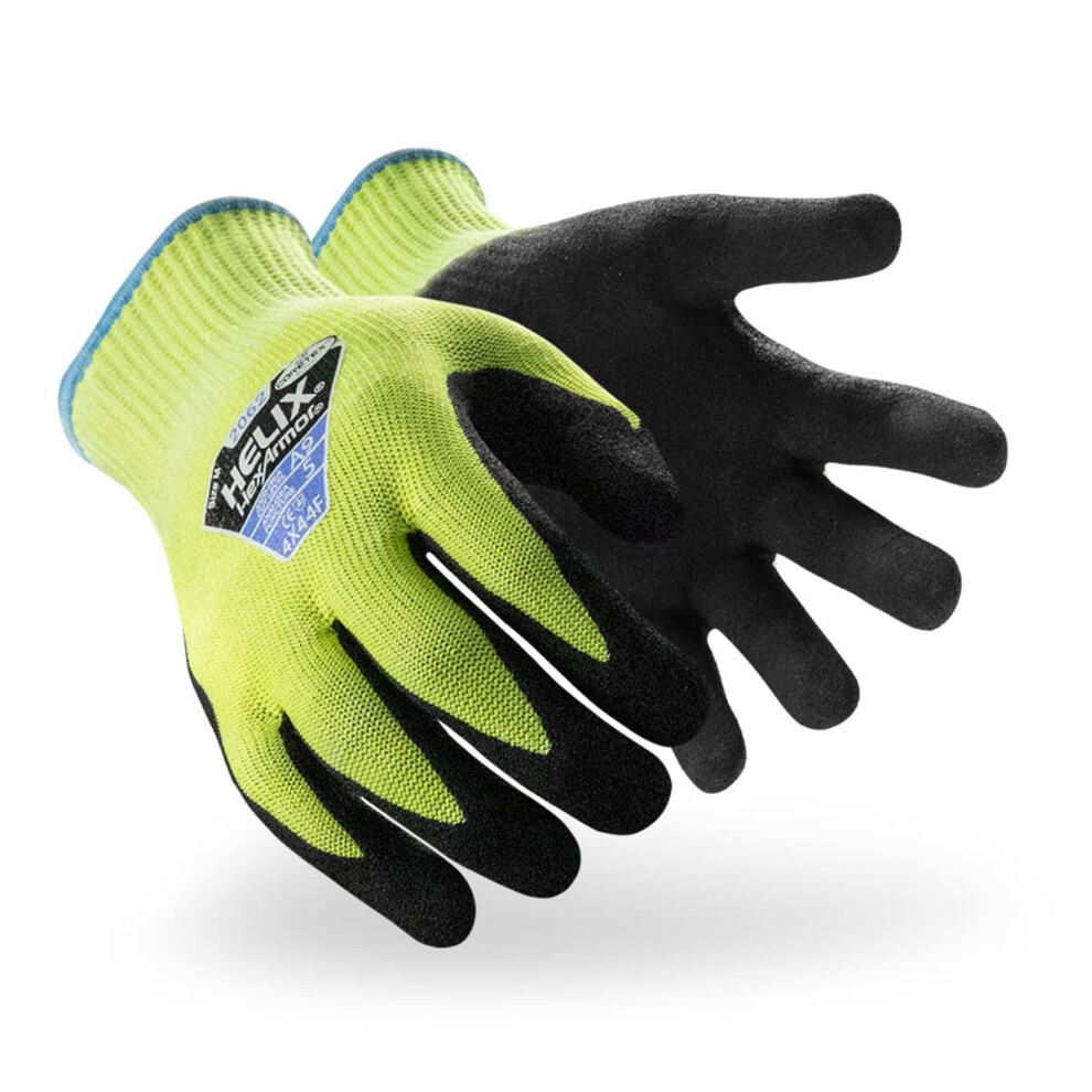 Photos - Safety Equipment HexArmor Cut-Resistant Puncture-Resistant Nitrile Palm Knit Work Gloves | Helix 2062 | XX-Small 2062-XXS (5) 