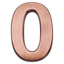 3,9 tuuman talonumerot - ABS-tekniset muovit - 1 kpl itseliimautuvat numerot huoneistohotellin ovelle vedenpitδvδ messinki Osoitenumero 0