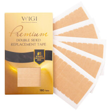 WIGI 180 Stück Premium doppelseitiges Klebeband für Haarverlängerungen, Ersatztabs 4 x 0,8 cm