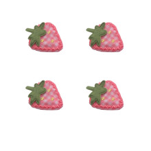 4 db Rzsaszn szvet epres hajkapcsok noi lnyoknak des hajtuk Pink Barrettes kacsacsoru hajkiegsztok