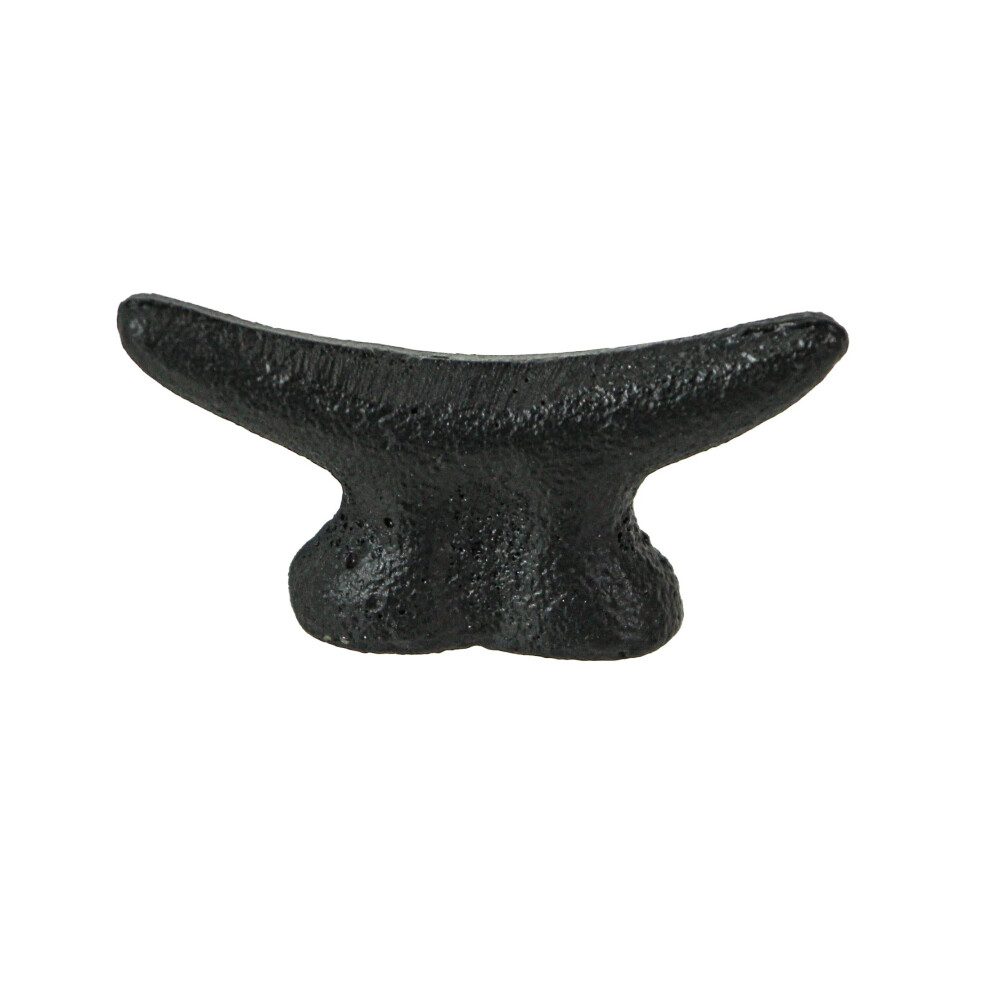 Photos - Furniture Hardware Set of 6 Matte Black Cast Iron Boat Cleat Drawer Pulls: 2.5 Inches Long Decorative Nautical Cabinet Knobs for A Stylish Coas