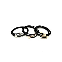 Knotty Signature Ponytail Holders Set of 10 (Black)
