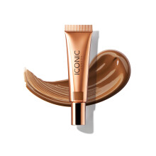 KULTOWY LONDYN Czysty brąz | Lekki, płynny bronzer do nakładania, bez okrucieństwa, wegański makijaż (przyprawiona opalenizna) 0,42 uncji