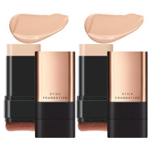 2 In 1- Luxury Anti-Wrinkle Foundation Stick Korea Flawless Eraser Foundation Stick With Brush Contour Stick Foundation Face Stick Makeup Eraser K