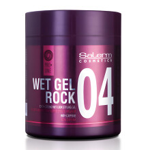 SALERM - Gel per Capelli - Pro Line Wet Gel Rock 04-500 ml - Forte Fissaggio - Effetto Bagnato - con Caffeina