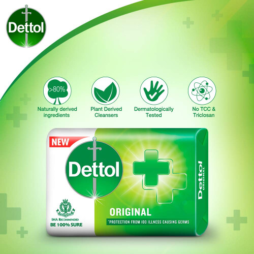 Dettol Dettol Badeseife Original, 125 g, 4er-Pack 1