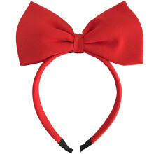 Wgudzpj Cute Bow Pandeb?nd Hovedbekl?dning til Kvinder Bowknot H?rb?nd H?rb?jler Perfekt h?rtilbeh?r til fest og cosplay (r?d)