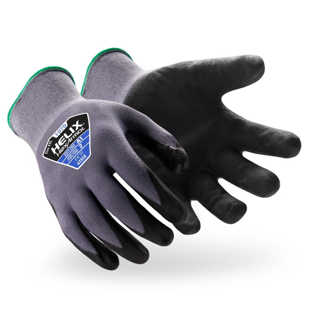 Photos - Safety Equipment HexArmor Cut-Resistant Abrasion-Resistant Knit Work Gloves | Helix? 1070 | 3X-Large 1070-XXXL (12)