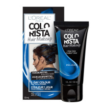 L'Oreal Paris Hair Makeup Tymczasowa 1-dniowa koloryzacja wlosσw dla brunetek Niebieski 60 1 Fl Oz
